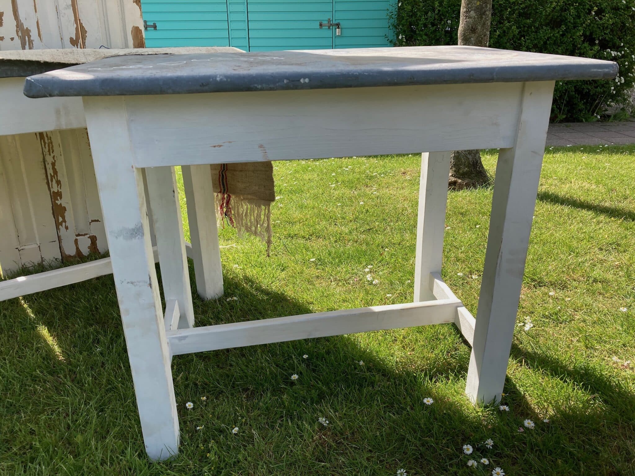 Plankebord med Zinkplade 95x63 - Billede 7