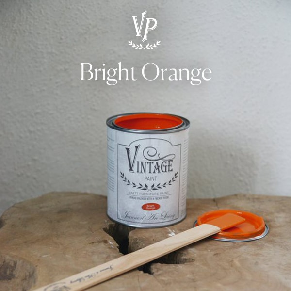 Bright Orange Vintagepaint - Billede 8
