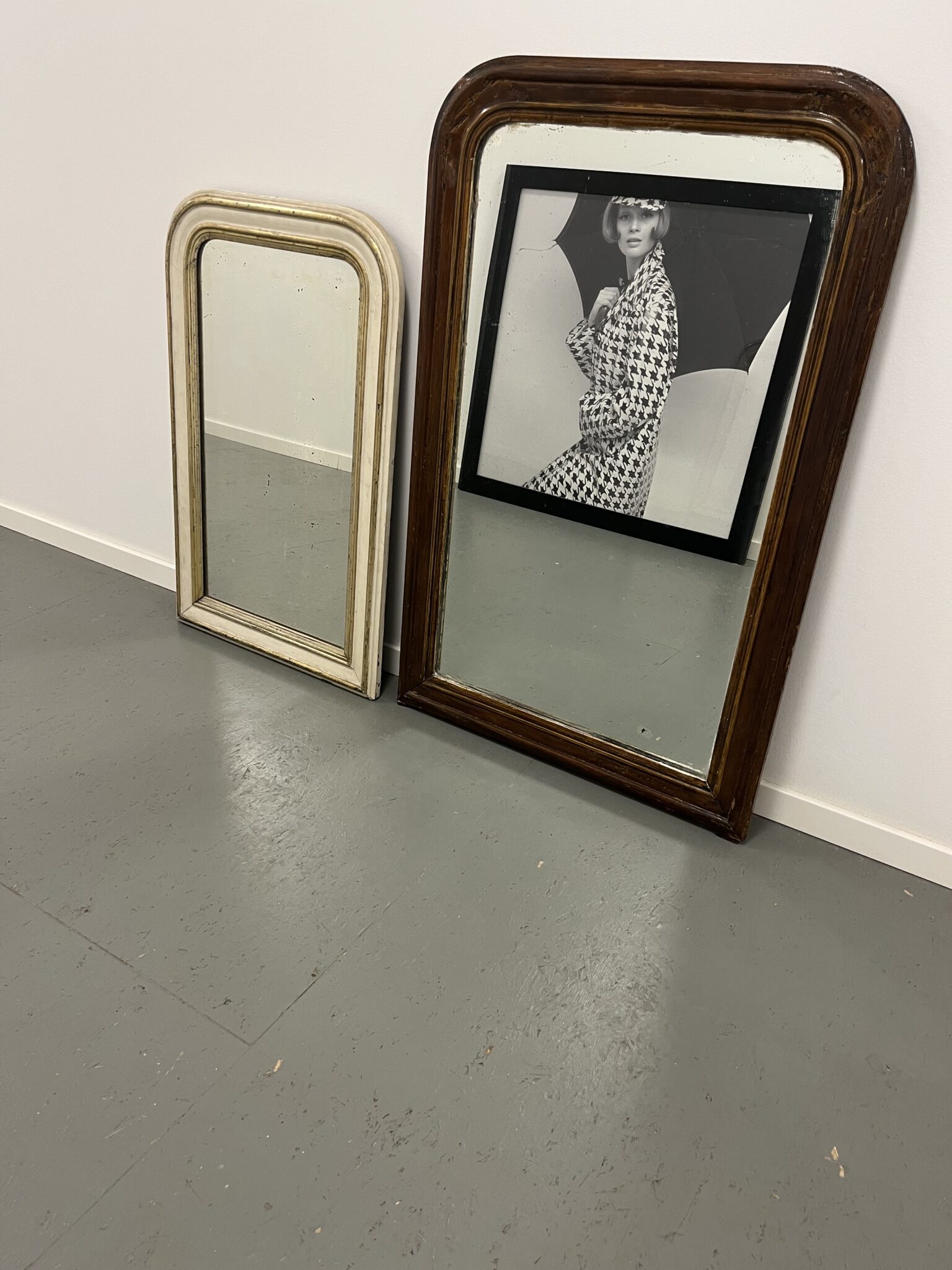 Fransk Louis Phillippe Spejl i Original Stand - Billede 5