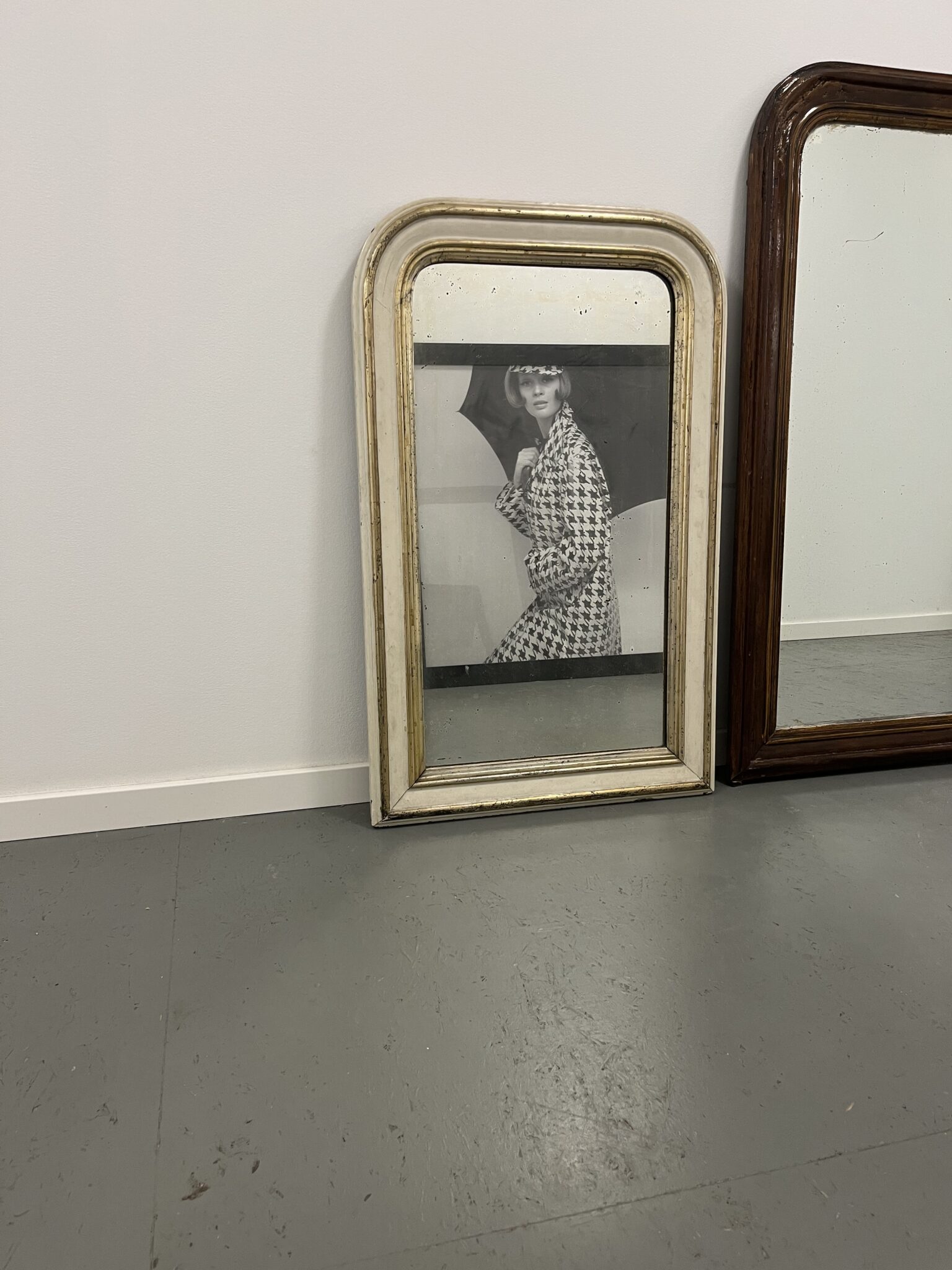Fransk Louis Phillippe Spejl i Original Stand - Billede 4