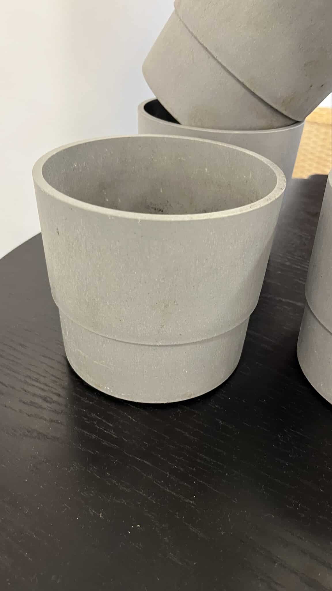 Blomsterskjuler Grå Plast - Billede 4