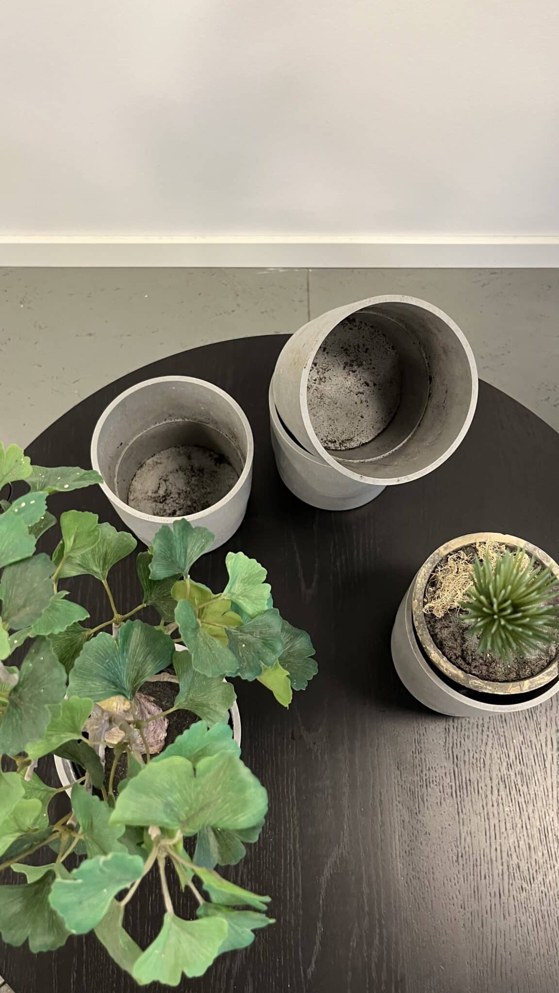 Blomsterskjuler Grå Plast - Billede 5