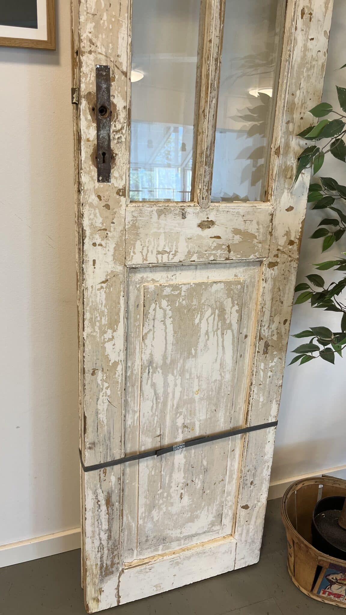 Gamle Franske Døre med Glas 206x100 - Billede 5