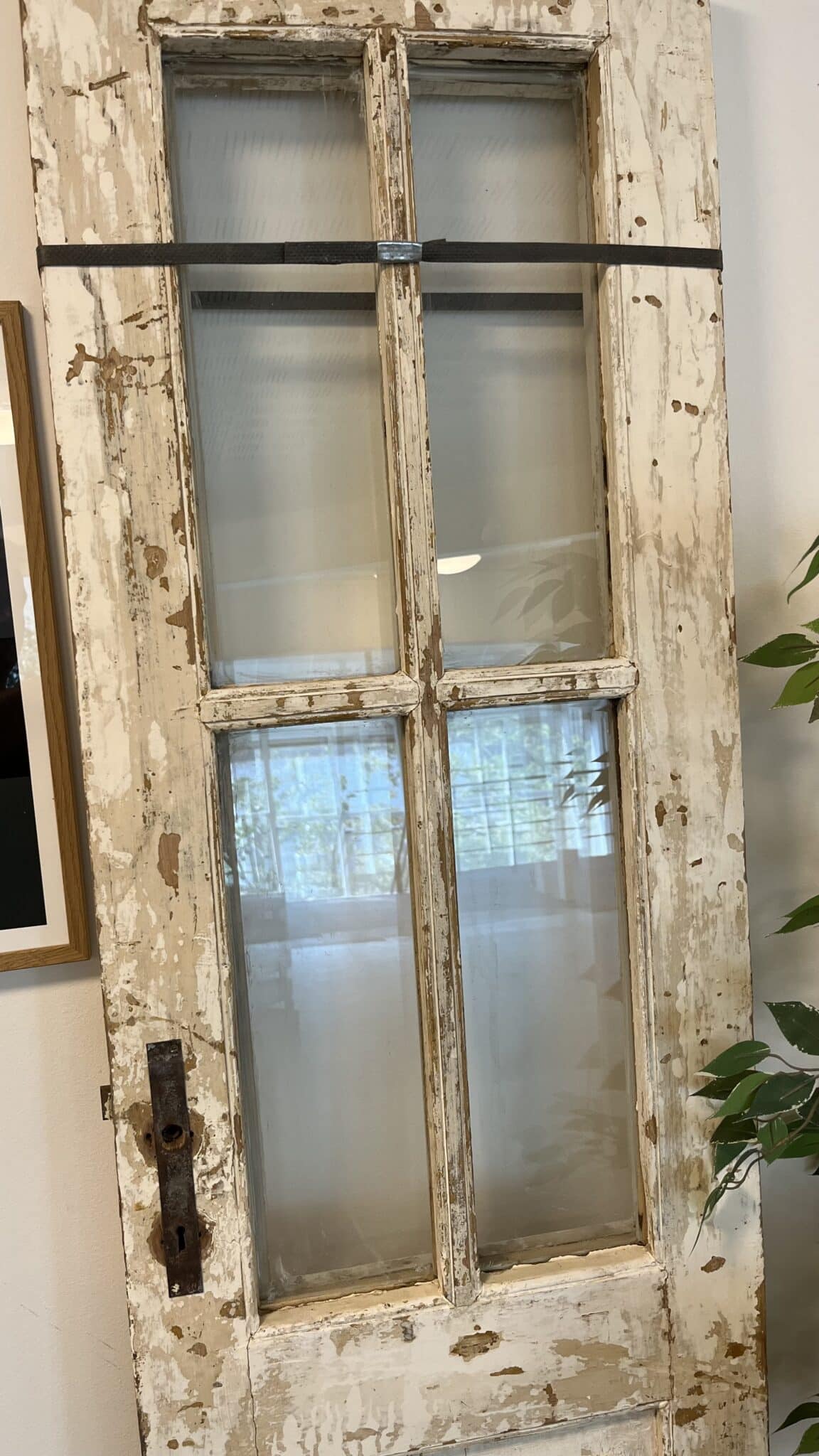 Gamle Franske Døre med Glas 206x100 - Billede 3
