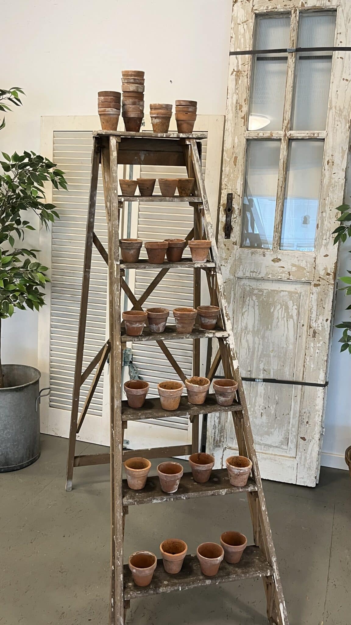 Gamle Franske Døre med Glas 206x100 - Billede 7