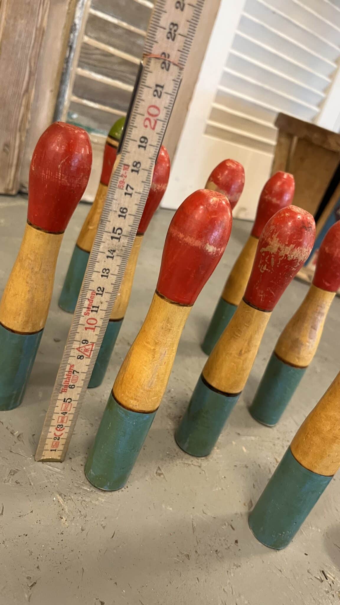 Gammelt Fransk Vintage Keglespil - Billede 2
