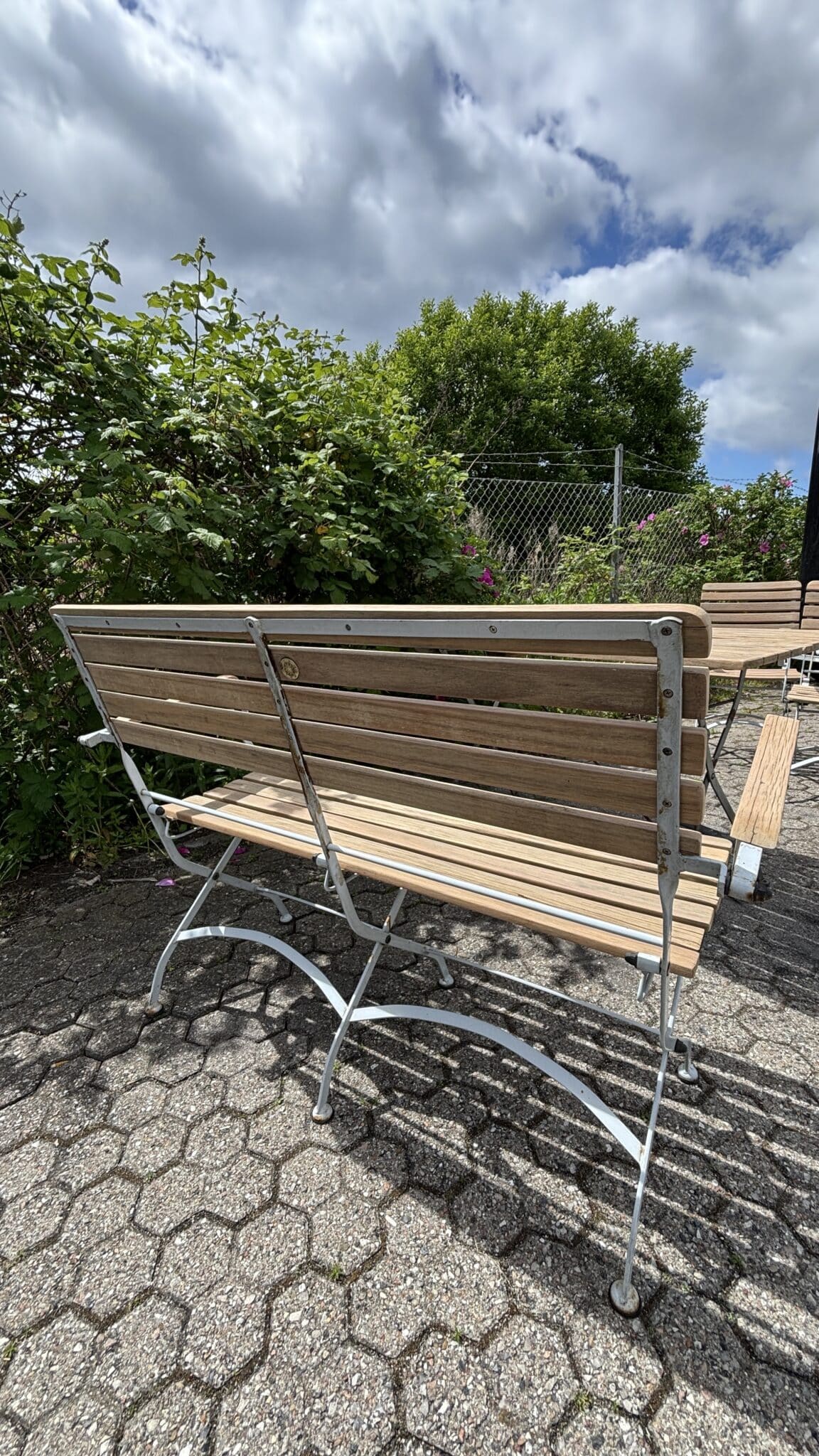 Havemøbelsæt Teak og Jern - Billede 6