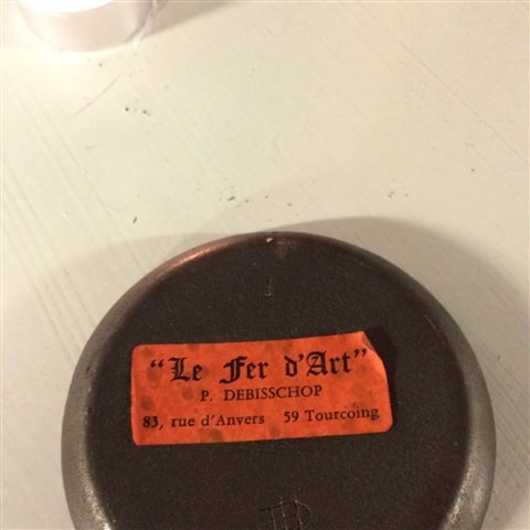 Lille Bronze Fad Kunstens Jern - Billede 3