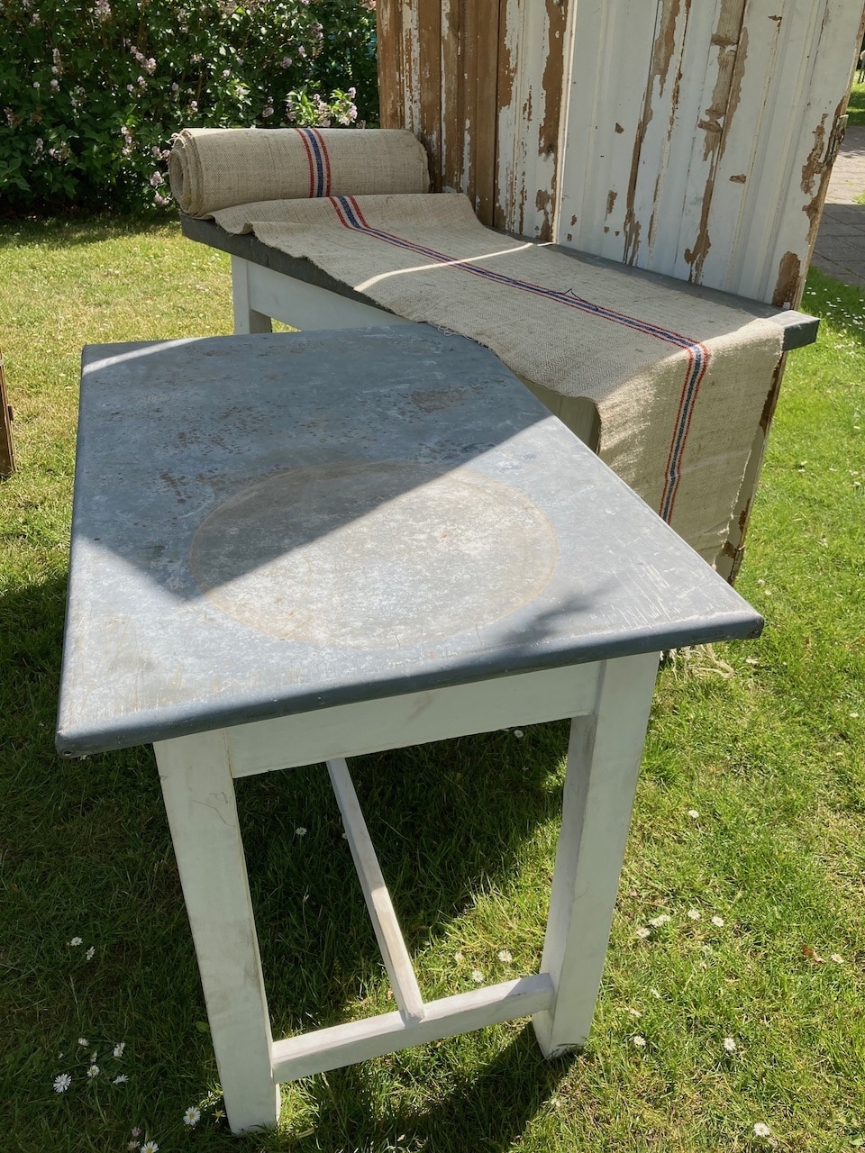Plankebord med Zinkplade 95x63 - Billede 2