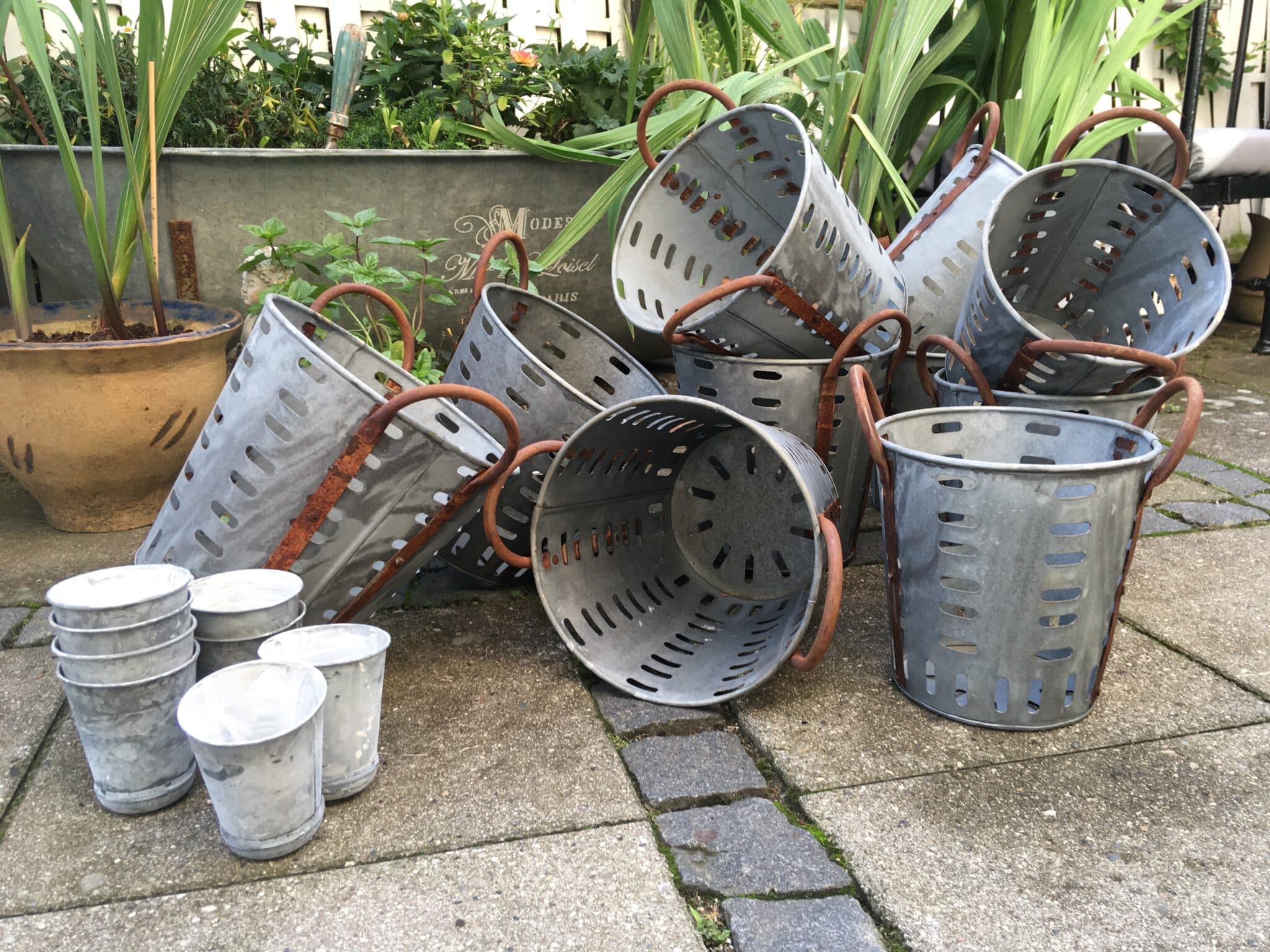 Olivenspande lavet af Genbrugsmaterialer - Billede 7