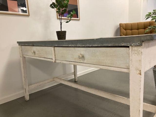 Super Fedt Bord med Zinkplade - Billede 7