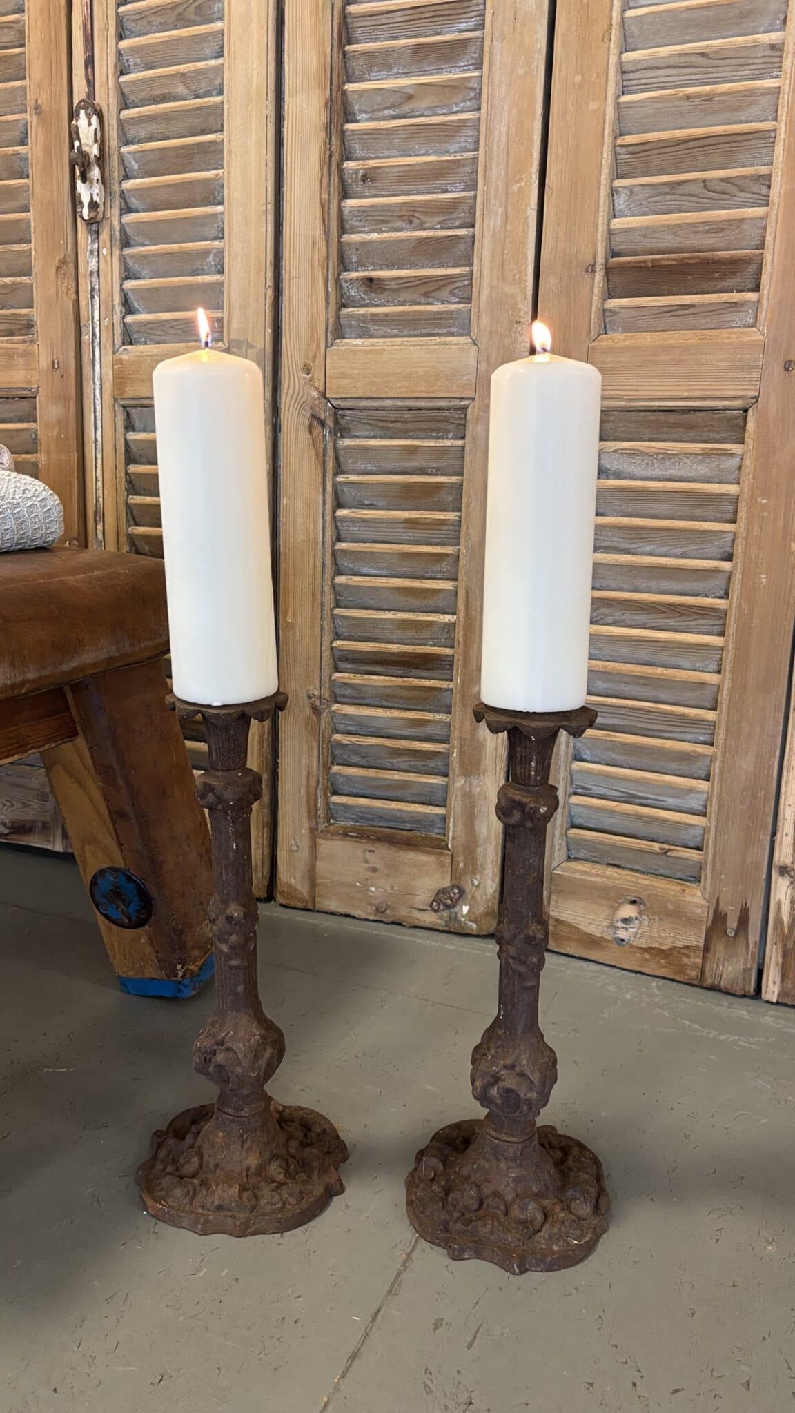 Smukke Franske Vintage Lysestager - Billede 8