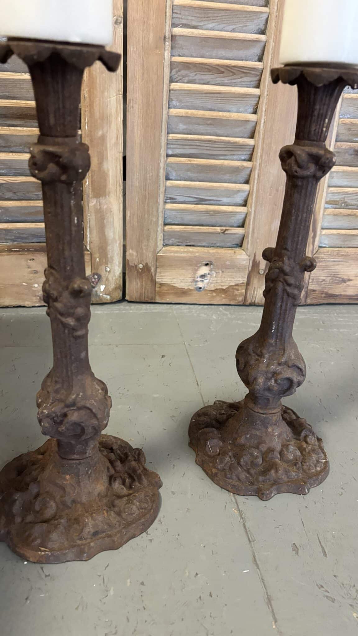 Smukke Franske Vintage Lysestager - Billede 7