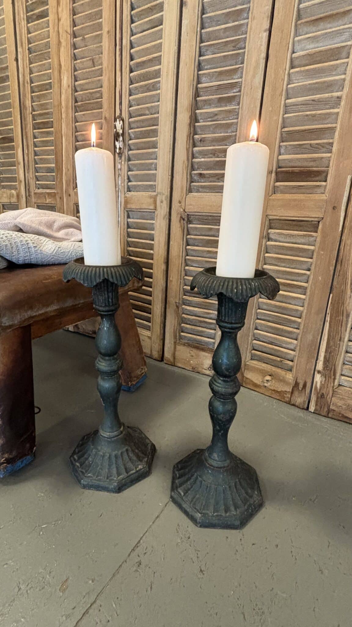 Smukke Franske Vintage Lysestager - Billede 4