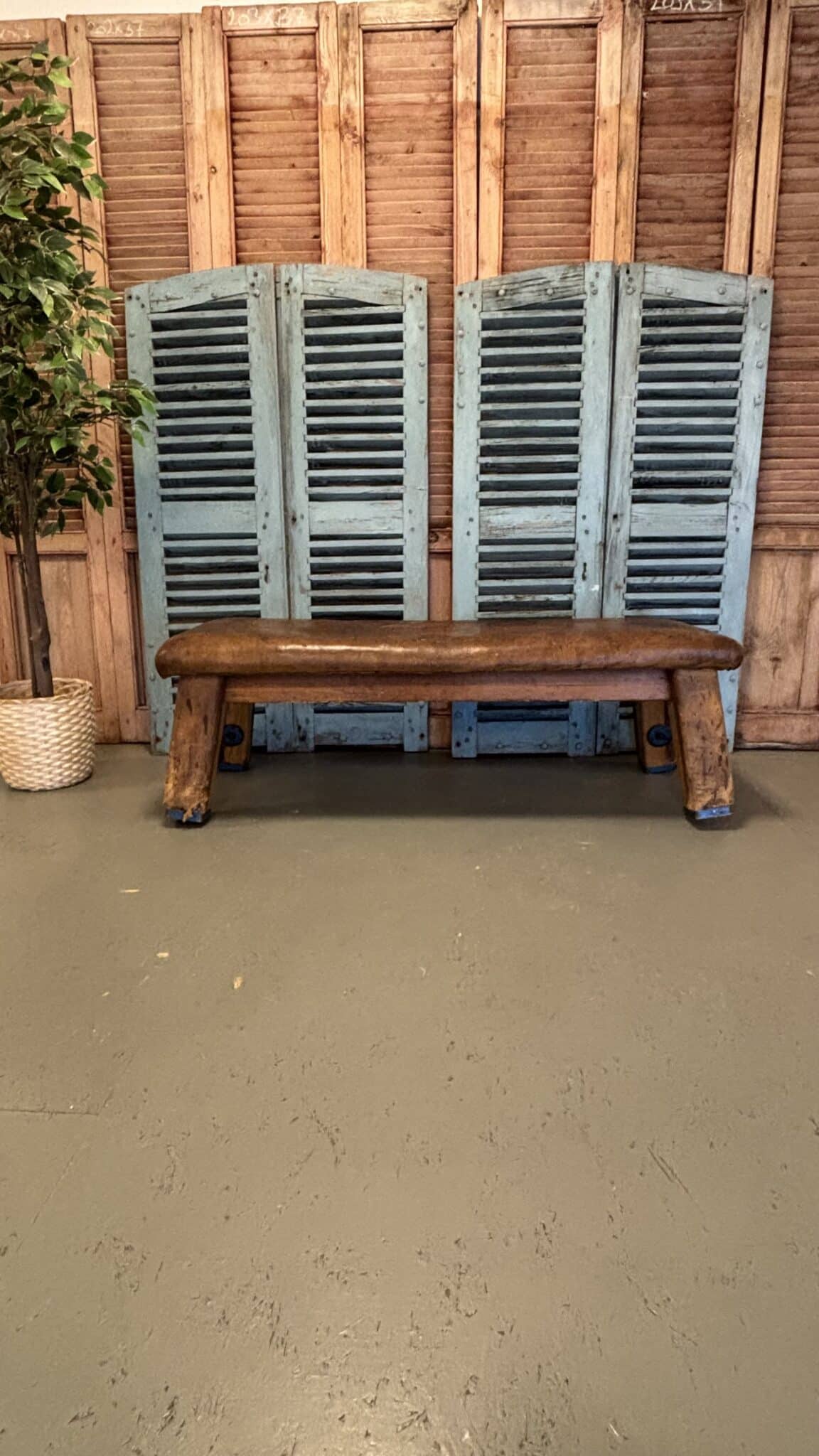 Gamle Franske Skodder – Smuk Blå Patina 139x84