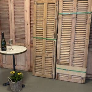 Gamle Franske Skodder – Autentisk Vintage med Smuk Patina - 159x49