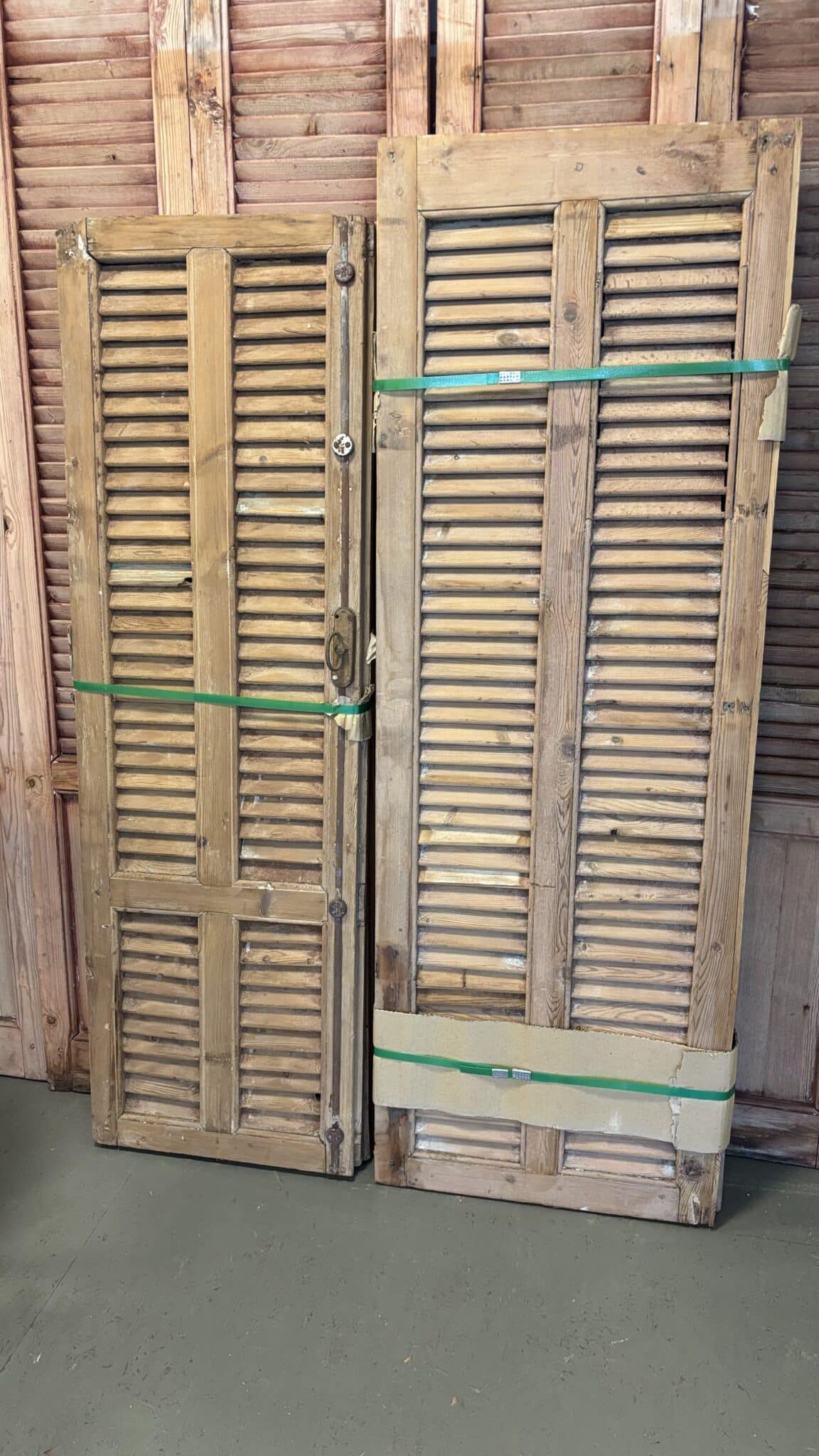 Gamle Franske Skodder – Autentisk Vintage med Smuk Patina - 159x49 - Billede 3