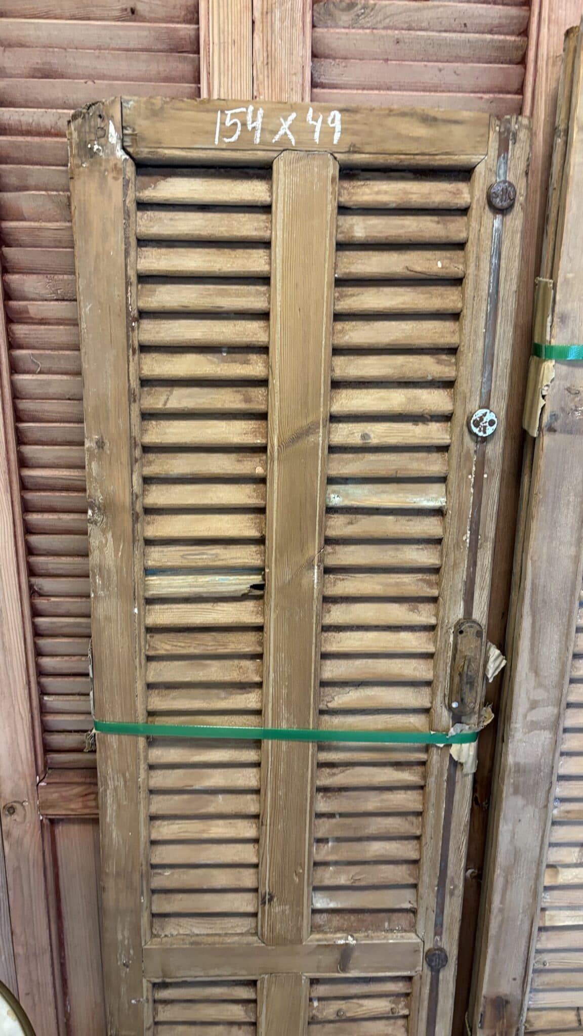 Gamle Franske Skodder – Autentisk Vintage med Smuk Patina - 159x49 - Billede 2