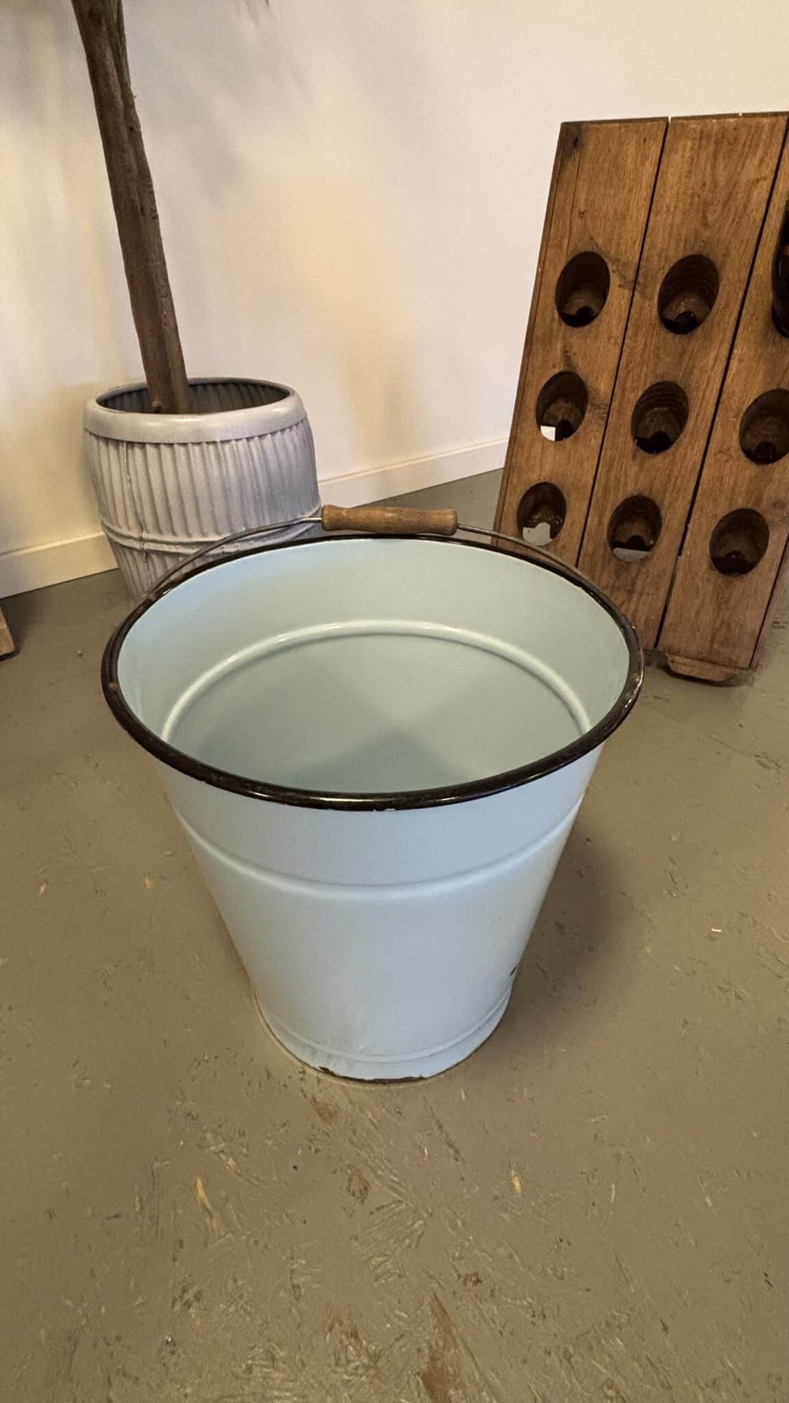 Store Flotte Tyske Emalje Spande - Billede 3
