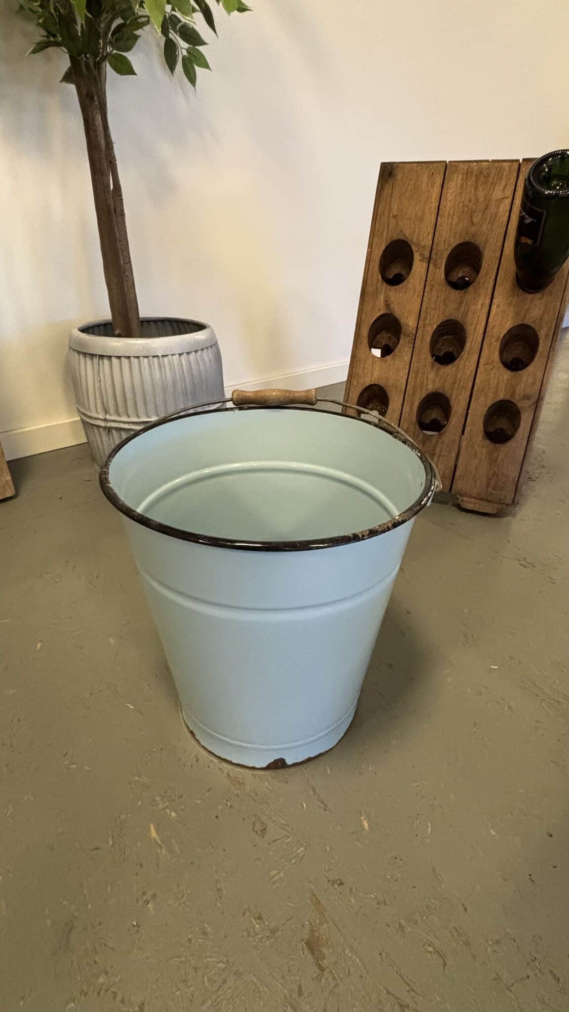 Store Flotte Tyske Emalje Spande - Billede 13