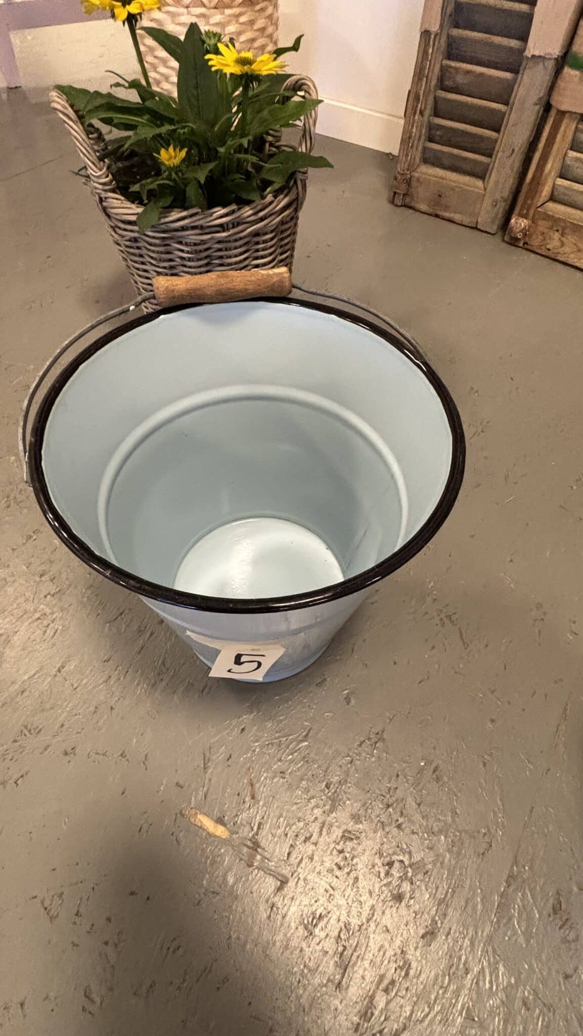 Store Flotte Tyske Emalje Spande - Billede 8