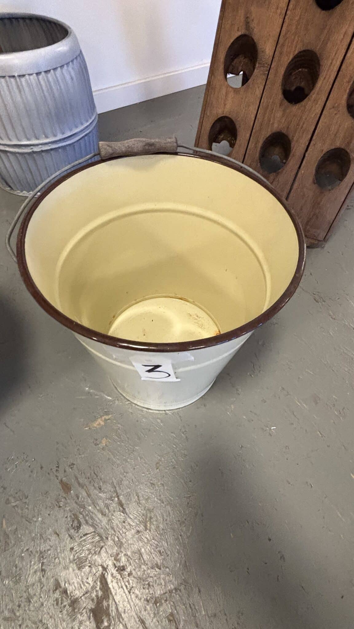 Store Flotte Tyske Emalje Spande - Billede 10