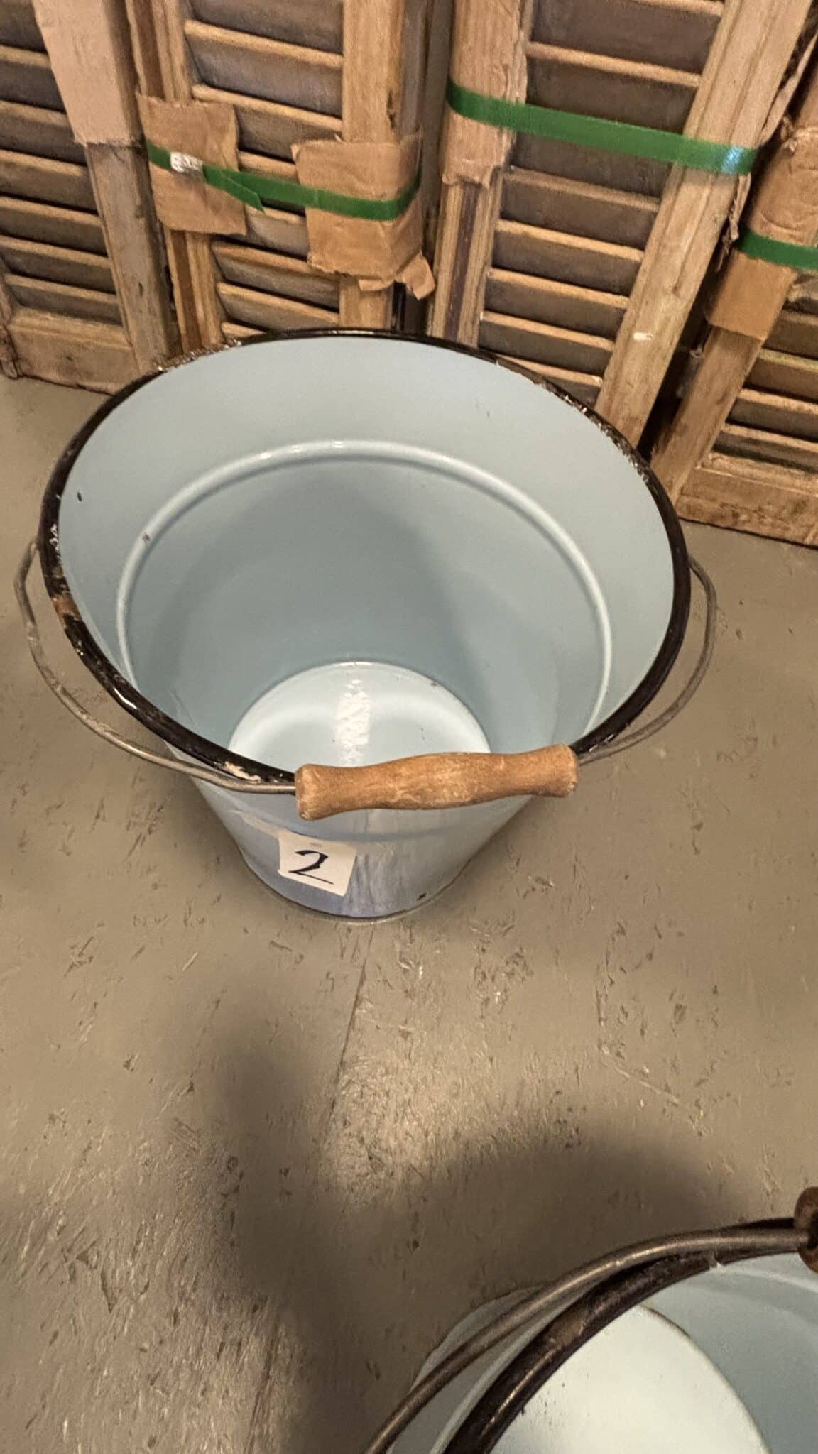 Store Flotte Tyske Emalje Spande - Billede 11